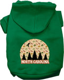 Pet Dog & Cat Screen Printed Hoodie for Medium to Large Pets (Sizes 2XL-6XL), "North Carolina Under The Stars"