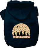 Pet Dog & Cat Screen Printed Hoodie for Medium to Large Pets (Sizes 2XL-6XL), "South Carolina Under The Stars"