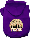 Pet Dog & Cat Screen Printed Hoodie for Medium to Large Pets (Sizes 2XL-6XL), "Texas Under The Stars"