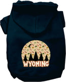 Pet Dog & Cat Screen Printed Hoodie for Medium to Large Pets (Sizes 2XL-6XL), "Wyoming Under The Stars"