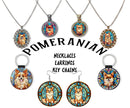 Pomeranian Jewelry - Stained Glass Style Necklaces, Earrings and more!