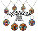 Rhodesian Ridgeback Jewelry - Stained Glass Style Necklaces, Earrings and more!