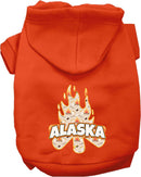 Pet Dog & Cat Screen Printed Hoodie for Medium to Large Pets (Sizes 2XL-6XL), "Alaska Around The Campfire"