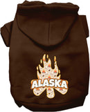 Pet Dog & Cat Screen Printed Hoodie for Small to Medium Pets (Sizes XS-XL), "Alaska Around The Campfire"