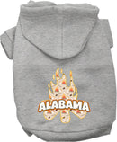 Pet Dog & Cat Screen Printed Hoodie for Small to Medium Pets (Sizes XS-XL), "Alabama Around The Campfire"