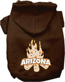 Pet Dog & Cat Screen Printed Hoodie for Medium to Large Pets (Sizes 2XL-6XL), "Arizona Around The Campfire"