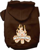 Pet Dog & Cat Screen Printed Hoodie for Small to Medium Pets (Sizes XS-XL), "Wyoming Around The Campfire"