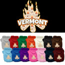 Pet Dog & Cat Screen Printed Hoodie for Small to Medium Pets (Sizes XS-XL), "Vermont Around The Campfire"