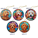 Goldendoodle Jewelry - Stained Glass Style Necklaces, Earrings and more!