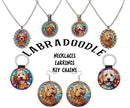 Labradoodle Jewelry - Stained Glass Style Necklaces, Earrings and more!