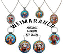 Weimaraner Jewelry - Stained Glass Style Necklaces, Earrings and more!