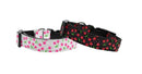 Pet Dog & Cat Nylon Collar or Leash, "Cherries"