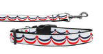 Pet Dog & Cat Nylon Collar or Leash, "American Swag"