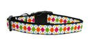 Pet Dog & Cat Nylon Collar or Leash, "Colorful Argyle"