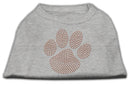 Pet Dog & Cat Shirt Rhinestone, "Orange Paw"