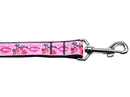 Pet Dog & Cat Nylon Collar or Leash, "Believe in Pink"