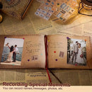 Vintage Wedding Guest Book: Retro Kraft Album with Keepsake Box, Marriage Photo Memory Book
