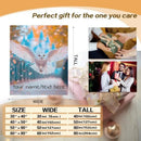 Personalized Hedwig Owl Blanket: Magical Bird Forest Fleece Throw, Super Soft Name Gift