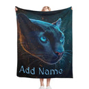 Personalized Black Panther Blanket: Cosmic Starry Night Soft Throw, Soft Flannel Fleece
