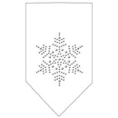 Christmas Pet and Dog Bandana Rhinestone, "Snowflake"