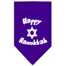 Pet and Dog Bandana Screen Printed, "Happy Hanukkah"