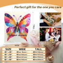 Personalized Butterfly Blanket: Vibrant Flannel Fleece Throw, Colourful Custom Name Gift