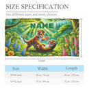 Personalized Jungle Tiger Beach Towel: Custom Name Microfiber Swimming Pool Towel