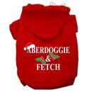 Christmas Pet Dog and Cat Hoodie Screen Printed, "Aberdoggie & Fetch"