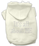 Pet Dog & Cat Hoodie Rhinestone, "It's All About Me"