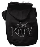 Pet, Dog & Cat Hoodie Rhinestone, "Bad Kitty"