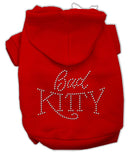 Pet, Dog & Cat Hoodie Rhinestone, "Bad Kitty"