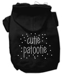 Pet, Dog & Cat Hoodie Rhinestone, "Cutie Patootie"