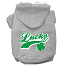 Pet Dog & Cat Hoodie Screen Printed, "Lucky Swoosh"