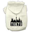 Pet Dog & Cat Hoodie Screen Printed, "Tokyo Skyline"