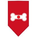 Pet and Dog Bandana Screen Printed, "Bone Shaped Flag Japan"