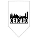 Pet and Dog Bandana Screen Printed, "Chicago Skyline"