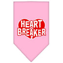 Pet and Dog Bandana Screen Printed, "Heart Breaker"