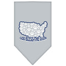 Pet and Dog Bandana Screen Printed, "God Bless The USA"