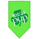 Pet and Dog Bandana Screen Printed, "Irish Pup"