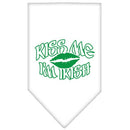 Pet and Dog Bandana Screen Printed, "Kiss Me I'm Irish"