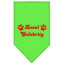 Pet and Dog Bandana Screen Printed, "Local Celebrity"