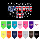 Pet and Dog Bandana Screen Printed, "Pawtriotic Pup"