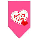 Pet and Dog Bandana Screen Printed, "Puppy Love"