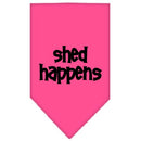 Pet and Dog Bandana Screen Printed, "Shed Happens"