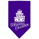 Pet and Dog Bandana Screen Printed, "Wedding Crasher"
