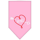 Pet and Dog Bandana Screen Printed, "XOXO"