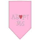 Pet and Dog Bandana Rhinestone, "Adopt Me"