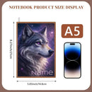 Personalized Mystical Wolf Journal: Galaxy A5 Notebook for Writing, Diary Keepsake