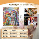 Personalized Unicorn and Dragon Blanket | Custom Name | Baby Dragon Unicorn Friends Fleece Throw Gift