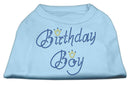Pet Dog & Cat Shirt Rhinestone, "Birthday Boy"